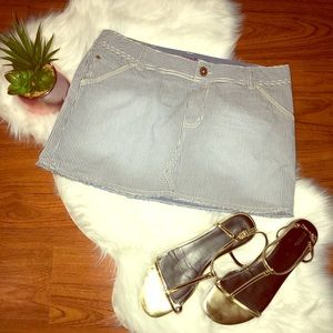 American Eagle Striped Mini Skirt